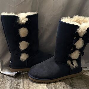 Koolaburra Dark Blue Shearling Boots